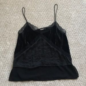 Zara Silk, Velvet & Lace detailed Cami